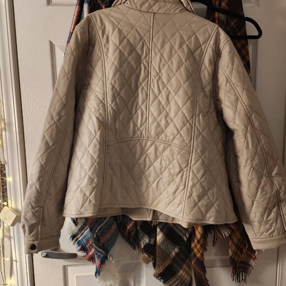 Simply Vera Vera Wang quilted faux-leather moto jacket. - Picture 3 of 3